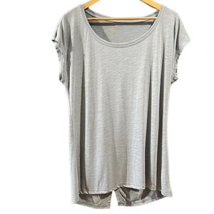 Balance collection gray open back top, size XL
